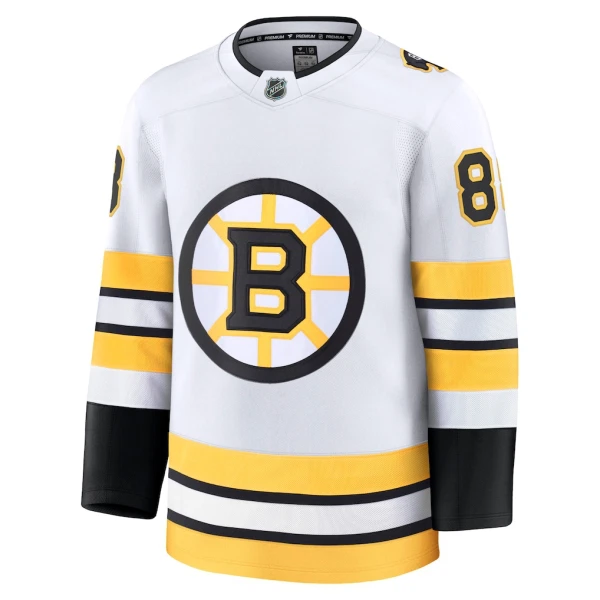 Fanatics Boston Bruins David Pastrnak 25/26 Away Premium Trikot - Herren (Weiss)