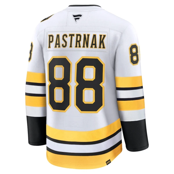 Fanatics Boston Bruins David Pastrnak 25/26 Away Premium Trikot - Herren (Weiss)