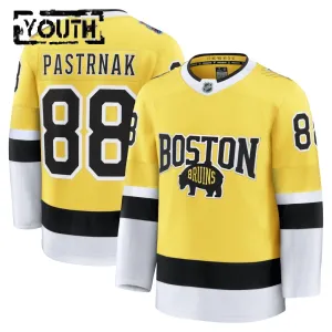 Fanatics Boston Bruins David Pastrnak 25/26 Premium Stadium Series Trikot - Kinder (Gold)
