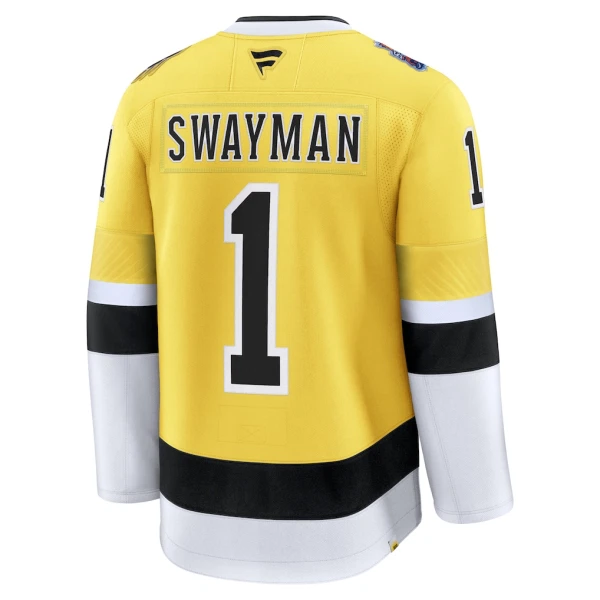 Fanatics Boston Bruins Jeremy Swayman 25/26 Premium Stadium Series Trikot - Herren (Gold)