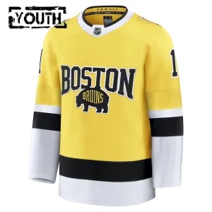 Fanatics Boston Bruins Jeremy Swayman 25/26 Premium Stadium Series Trikot - Kinder (Gold)