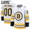 Fanatics Boston Bruins Personalisiert 25/26 Away Premium Trikot - Kinder (Weiss)