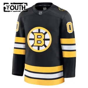 Fanatics Boston Bruins Personalisiert 25/26 Home Premium Trikot - Kinder (Schwarz)
