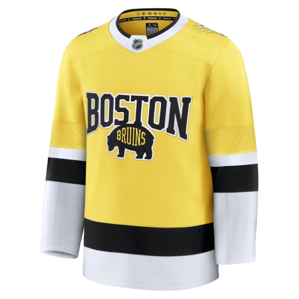 Fanatics Boston Bruins Personalisiert 25/26 Premium Stadium Series Trikot - Herren (Gold)