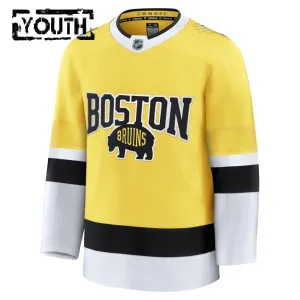 Fanatics Boston Bruins Personalisiert 25/26 Premium Stadium Series Trikot - Kinder (Gold)