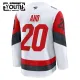 Fanatics Carolina Hurricanes Sebastian Aho 25/26 Away Premium Trikot - Kinder (Weiss)