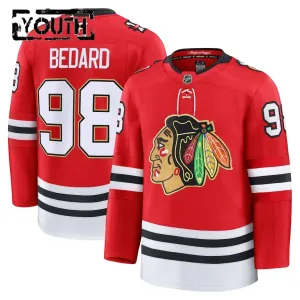Fanatics Chicago Blackhawks Centennial Connor Bedard 25/26 Premium Trikot - Kinder (Rot)