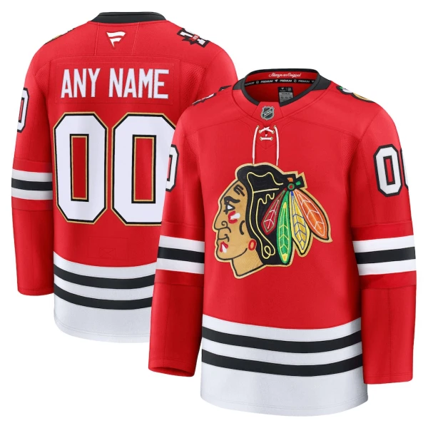 Fanatics Chicago Blackhawks Centennial Personalisiert 25/26 Premium Trikot - Herren (Rot)