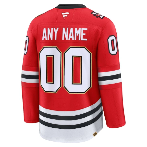 Fanatics Chicago Blackhawks Centennial Personalisiert 25/26 Premium Trikot - Herren (Rot)