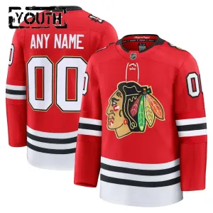 Fanatics Chicago Blackhawks Centennial Personalisiert 25/26 Premium Trikot - Kinder (Rot)