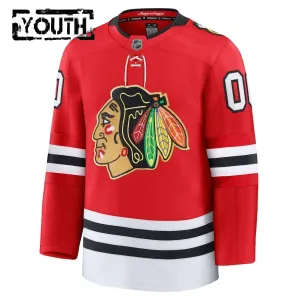 Fanatics Chicago Blackhawks Centennial Personalisiert 25/26 Premium Trikot - Kinder (Rot)