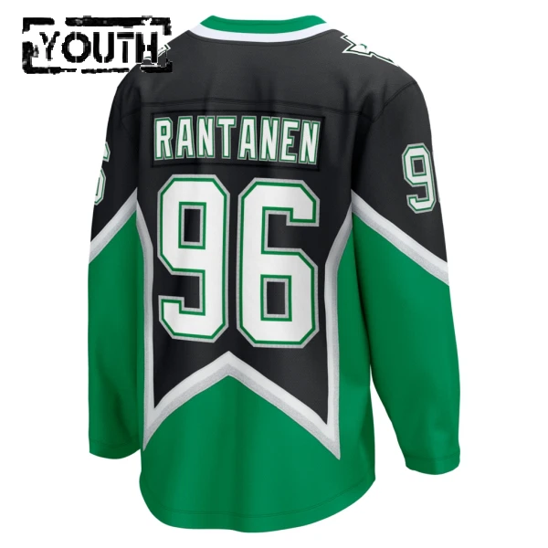 Fanatics Dallas Stars Mikko Rantanen 25/26 Alternate Premium Trikot - Kinder (Schwarz)
