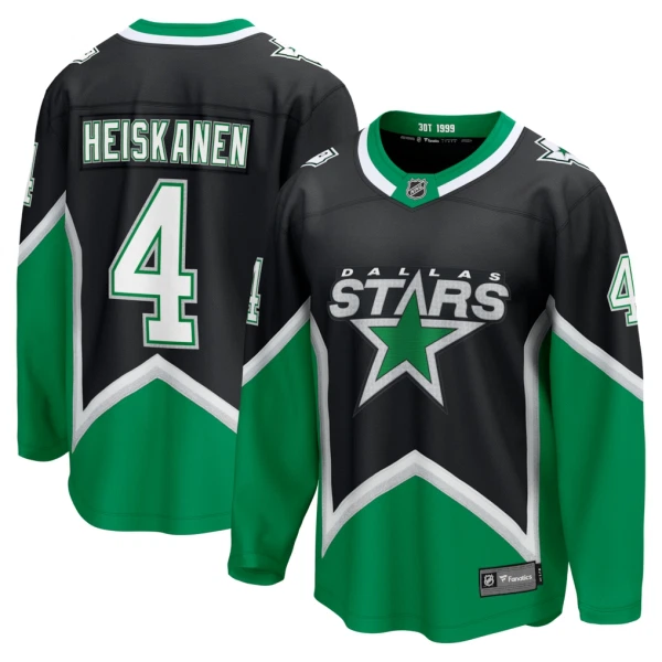 Fanatics Dallas Stars Miro Heiskanen 25/26 Alternate Premium Trikot - Herren (Schwarz)