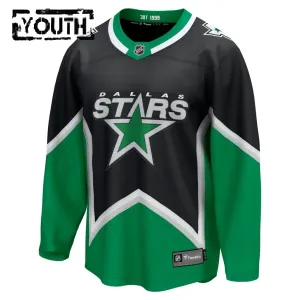 Fanatics Dallas Stars Personalisiert 25/26 Alternate Premium Trikot - Kinder (Schwarz)
