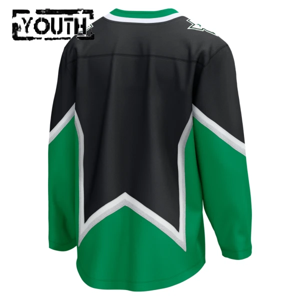 Fanatics Dallas Stars Personalisiert 25/26 Alternate Premium Trikot - Kinder (Schwarz)
