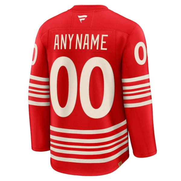 Fanatics Detroit Red Wings Centennial Personalisiert 25/26 Premium Trikot - Herren (Rot)