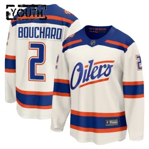 Fanatics Edmonton Oilers Evan Bouchard 25/26 Alternate Premium Trikot - Kinder (Weiss)