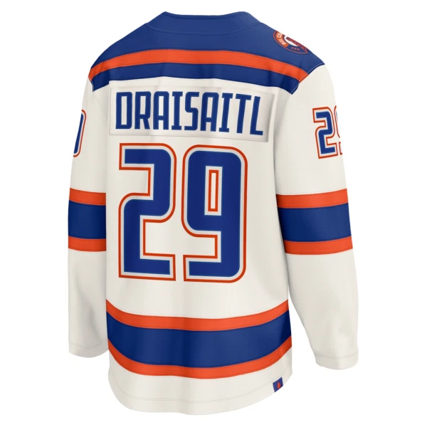 Fanatics Edmonton Oilers Leon Draisaitl 25/26 Alternate Premium Trikot - Herren (Weiss)
