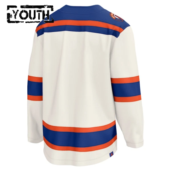 Fanatics Edmonton Oilers Personalisiert 25/26 Alternate Premium Trikot - Kinder (Weiss)