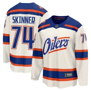Fanatics Edmonton Oilers Stuart Skinner 25/26 Alternate Premium Trikot - Herren (Weiss)