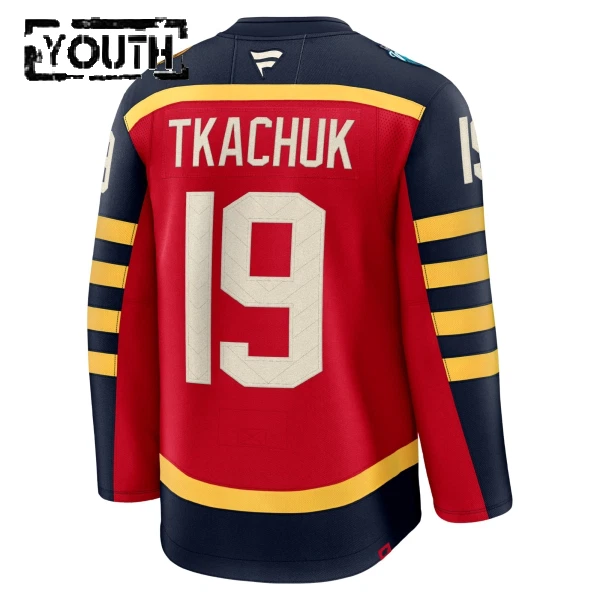 Fanatics Florida Panthers Matthew Tkachuk 25/26 Premium Winter Classic Trikot - Kinder (Rot)