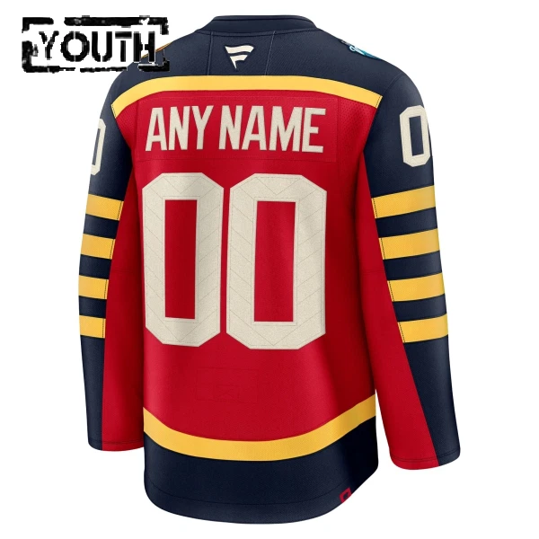 Fanatics Florida Panthers Personalisiert 25/26 Premium Winter Classic Trikot - Kinder (Rot)