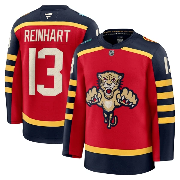Fanatics Florida Panthers Sam Reinhart 25/26 Premium Winter Classic Trikot - Herren (Rot)