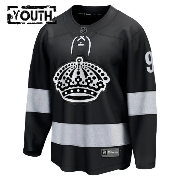 Fanatics Los Angeles Kings Adrian Kempe 25/26 Alternate Premium Trikot - Kinder (Schwarz)