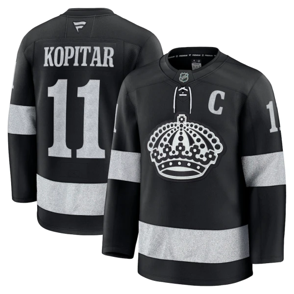 Fanatics Los Angeles Kings Anze Kopitar 25/26 Alternate Premium Trikot - Herren (Schwarz)