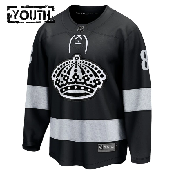 Fanatics Los Angeles Kings Drew Doughty 25/26 Alternate Premium Trikot - Kinder (Schwarz)