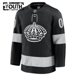 Fanatics Los Angeles Kings Personalisiert 25/26 Alternate Premium Trikot - Kinder (Schwarz)