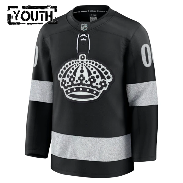 Fanatics Los Angeles Kings Personalisiert 25/26 Alternate Premium Trikot - Kinder (Schwarz)
