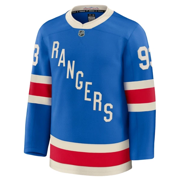 Fanatics New York Rangers Centennial Mika Zibanejad 25/26 Premium Trikot - Herren (Blau)