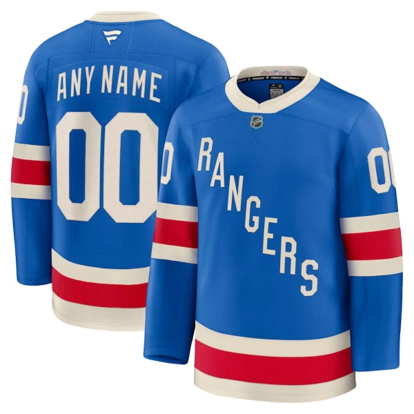 Fanatics New York Rangers Centennial Personalisiert 25/26 Premium Trikot - Herren (Blau)