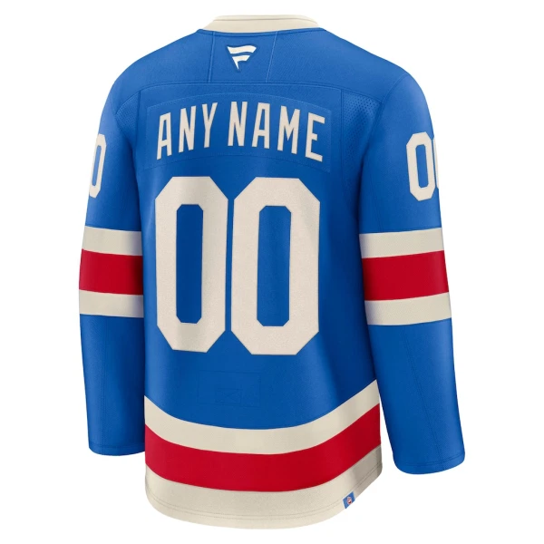 Fanatics New York Rangers Centennial Personalisiert 25/26 Premium Trikot - Herren (Blau)