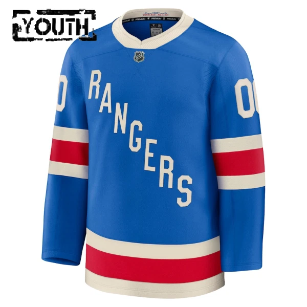 Fanatics New York Rangers Centennial Personalisiert 25/26 Premium Trikot - Kinder (Blau)