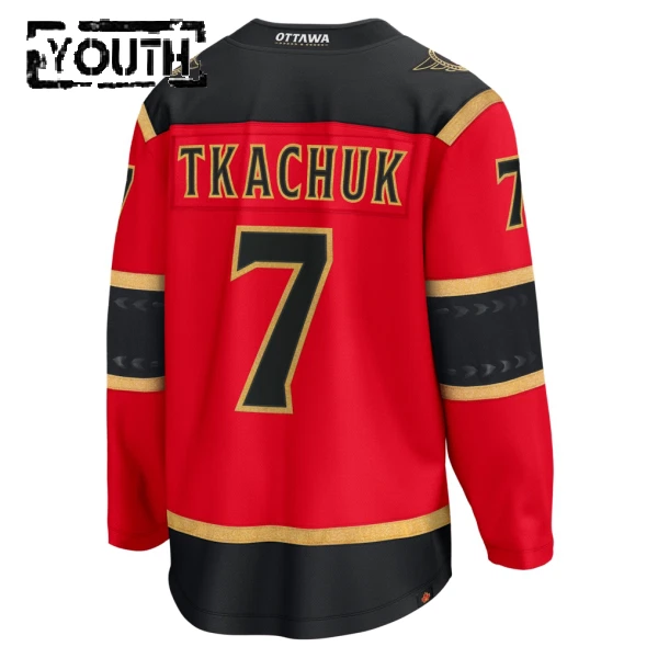 Fanatics Ottawa Senators Brady Tkachuk 25/26 Alternate Premium Trikot - Kinder (Rot)
