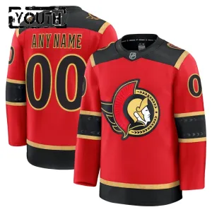 Fanatics Ottawa Senators Personalisiert 25/26 Alternate Premium Trikot - Kinder (Rot)