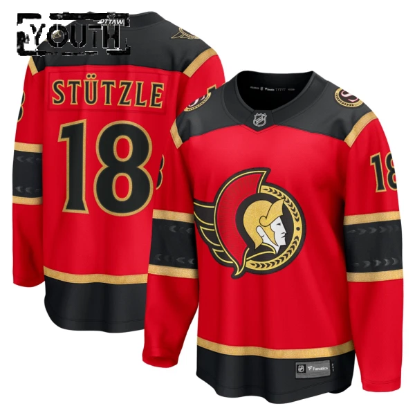 Fanatics Ottawa Senators Tim Stutzle 25/26 Alternate Premium Trikot - Kinder (Rot)