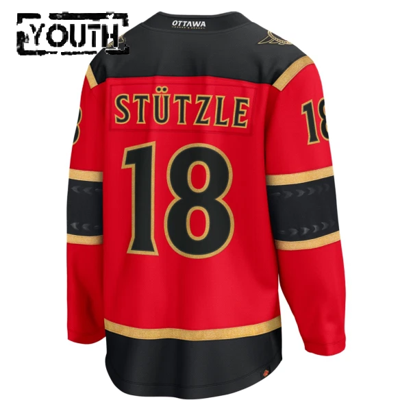 Fanatics Ottawa Senators Tim Stutzle 25/26 Alternate Premium Trikot - Kinder (Rot)