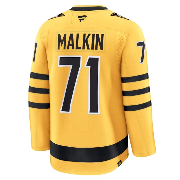 Fanatics Pittsburgh Penguins Evgeni Malkin 25/26 Alternate Premium Trikot - Herren (Gold)