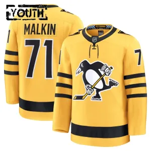 Fanatics Pittsburgh Penguins Evgeni Malkin 25/26 Alternate Premium Trikot - Kinder (Gold)