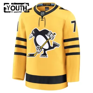 Fanatics Pittsburgh Penguins Evgeni Malkin 25/26 Alternate Premium Trikot - Kinder (Gold)