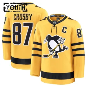 Fanatics Pittsburgh Penguins Sidney Crosby 25/26 Alternate Premium Trikot - Kinder (Gold)