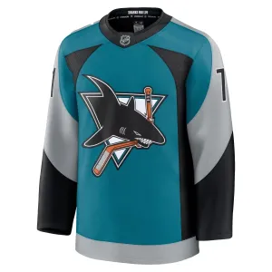 Fanatics San Jose Sharks Macklin Celebrini 25/26 Alternate Premium Trikot - Herren (Teal)