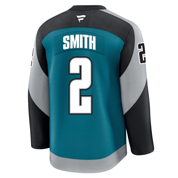 Fanatics San Jose Sharks Will Smith 25/26 Alternate Premium Trikot - Herren (Teal)