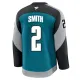 Fanatics San Jose Sharks Will Smith 25/26 Alternate Premium Trikot - Herren (Teal)
