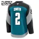 Fanatics San Jose Sharks Will Smith 25/26 Alternate Premium Trikot - Kinder (Teal)