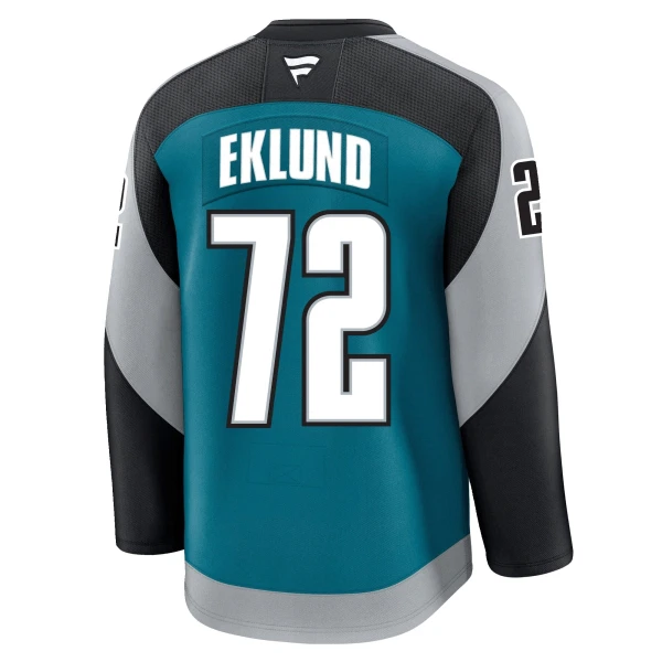 Fanatics San Jose Sharks William Eklund 25/26 Alternate Premium Trikot - Herren (Teal)