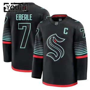 Fanatics Seattle Kraken Jordan Eberle 25/26 Alternate Premium Trikot - Kinder (Schwarz)